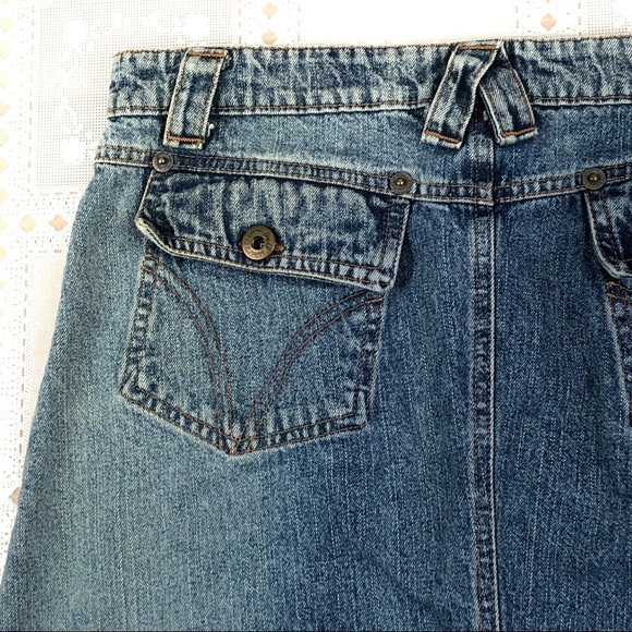 D&G DOLCE & GABBANA jean mini skirt 30 denim b1205 - Picture 5 of 8